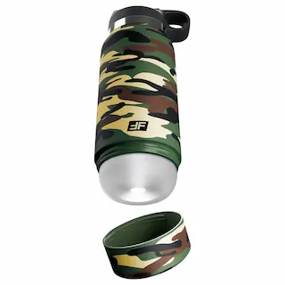PDX – Fap Flask Happy Camper – masturbátor v láhvi (zeleno‑černý)