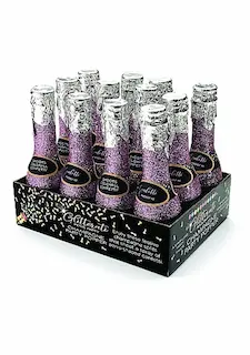 Little Genie Productions Glitterati Champagne Confetti Display of 12