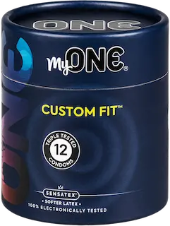 MyOne Single: Custom Fit, size 57J, 12 condoms