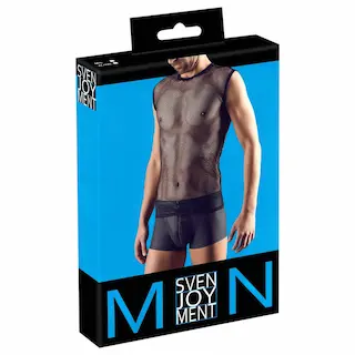 Svenjoyment – pánské síťované tričko – černé