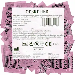 Oebre Bulk-Pack: CLUB-Condom Red, 100 condoms