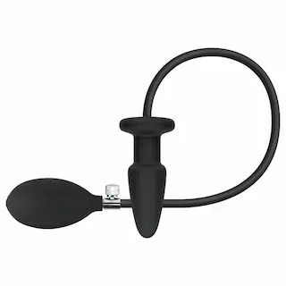EasyToys – nafukovací anální kolík – černý