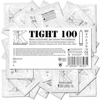 Kondomotheke TIGHT: 100 tighter condoms
