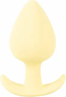 Silikonový anální kolík Cuties Yellow Pastel (6,8 cm)
