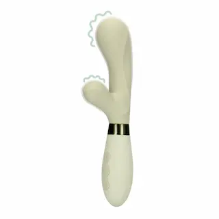 Silikonový Rabbit vibrátor – Misty Green