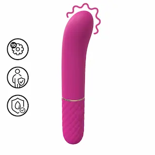 Loveline – mini vibrátor na bod G (růžový)