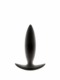 NS Novelties Renegade Spade Small, černý silikonový anální kolík 10 x 2,5 cm
