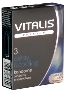 Vitalis Premium Single: Delay & Cooling, 3 prolonging condoms