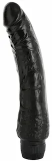 Gelový vibrátor Černý havran (22,5 cm)