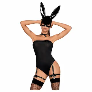 Obsessive kostým Black Bunny, L–XL