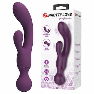 Pretty Love All Rounder – dvojitý vibrátor na G‑bod a klitoris (fialový)