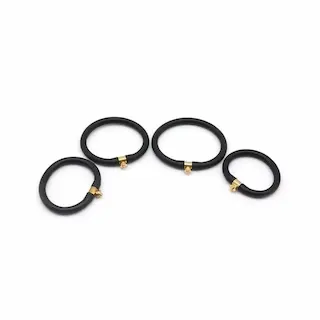 Slave4master Adjustable E-Stim Cock Ring Set, sada unipolárních elektrod 4 ks