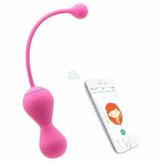 Magic Motion Kegel Master – vibrační venušiny kuličky ovládané aplikací (růžové)