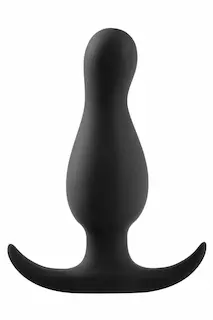 Blush Anal Adventures Curve Plug, anální kolík se zahnutou špičkou 8,9 x 1,9–2,7 cm