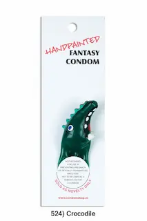 ERCO Crocodile žertovný kondom