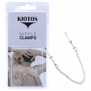 Kiotos – nerezové ocelové svorky na bradavky (stříbrné)