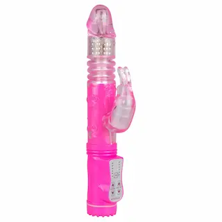 EasyToys Bunny – přirážecí vibrátor (růžový)