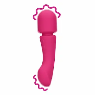 Ultra měkká silikonová oboustranná masážní hlavice – Prestone Pink