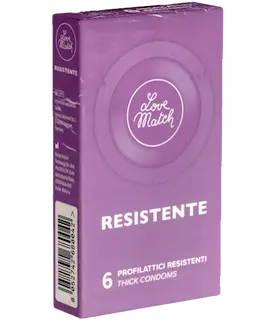 Love Match Single: Resistente, 6 stronger condoms