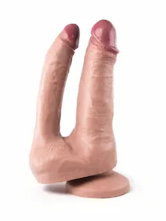 Heroes HE54, tělové silikonové dildo s přísavkou 18 x 4,5 / 3,3 cm