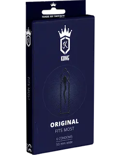 Kung Single: Original, 6 anatomical condoms