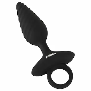 ANOS – anální vibrátor s drážkami – černý
