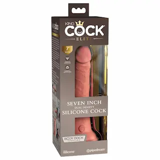 King Cock Elite – realistické dildo s přísavkou – 18 cm – tělová barva