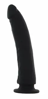 BASIC X Elio silikonové dildo s přísavkou černé