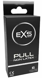 EXS Pull – Non-Latex Condoms – 6 Pieces