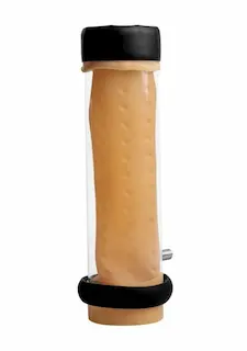LoveBotz Milker Cylinder with Textured Sleeve, nástavec pro masturbační stroj The Milker