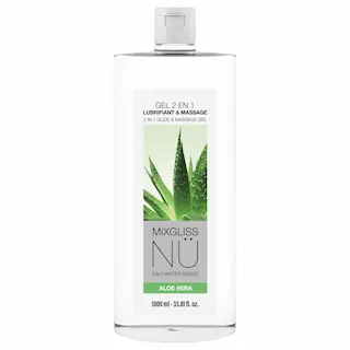 Mixgliss Nu Aloe Vera – nuru masážní gel a lubrikant (1000 ml)