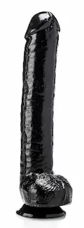 Hardastic Super Don, černé vinylové dildo 41 x 7,2 cm