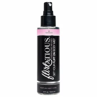 Sensuva Flirtatious – feromonový tělový sprej – vanilka-vikev (125 ml)