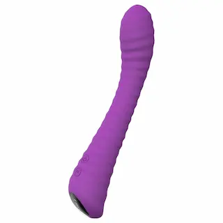 Sex HD Sunshine – akumulátorový, rýhovaný G‑bodový vibrátor (fialový)