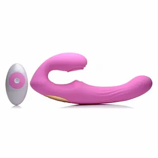 Vibrátor Strap U U-Pulse Strapless růžový