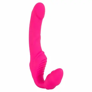 Vibrační samodržící Strap-on dvojitý vibrátor