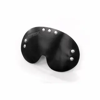Whips Primal Bond Blindfold Black, kožená maska na oči