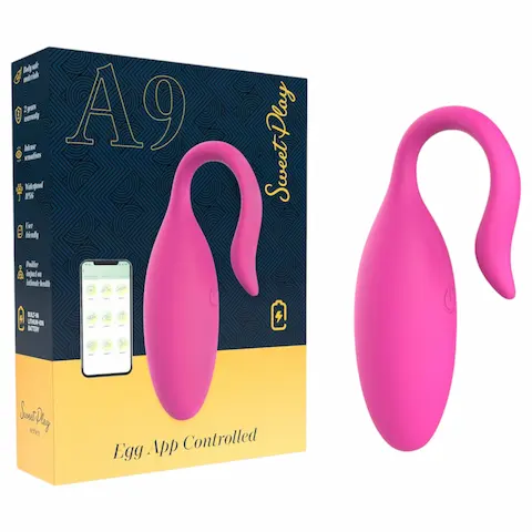 Erospace Sweet Play – nositelné, aplikací ovládané vibrační vajíčko (růžové)