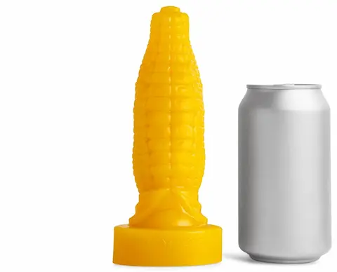 Mr. Hankey’s Toys Corn Dildo Small, prémiové silikonové dildo s Vac-U-Lock 18,4 x 3,8–5,8 cm