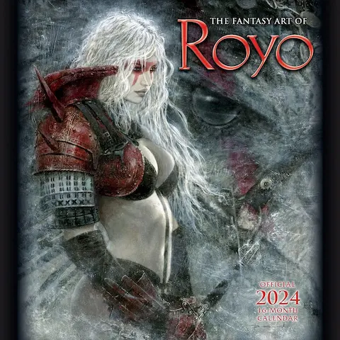 FANTASY ART OF ROYO – OFFICIAL 2024 CALENDAR (sleva – naražený roh)
