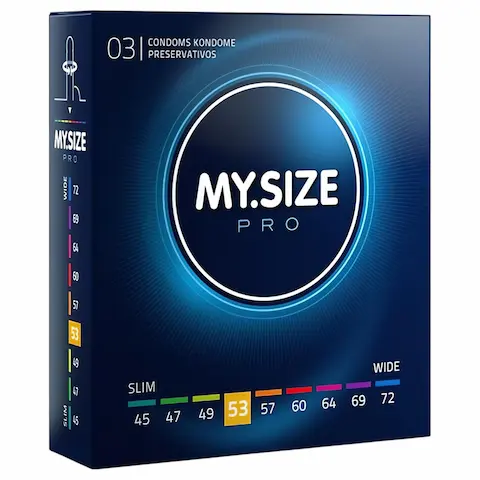My.Size PRO – kondom na míru – 53 mm (3 ks)