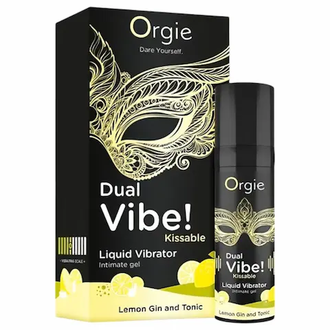 Orgie Dual Vibe – unisex tekutý vibrátor – Gin Tonic (15 ml)