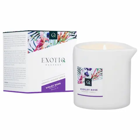 Exotiq Violet Rose – masážní svíčka (60 g)