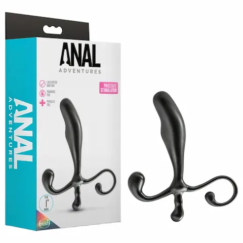 Anal Adventures – anální dildo na prostatu – černé
