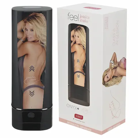 Kiiroo Onyx+ Jessica Drake – interaktivní masturbátor – černý