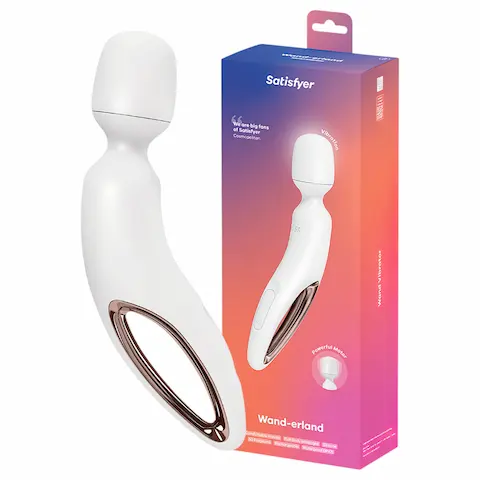 Satisfyer Wand-erland – masážní vibrátor (bílý)
