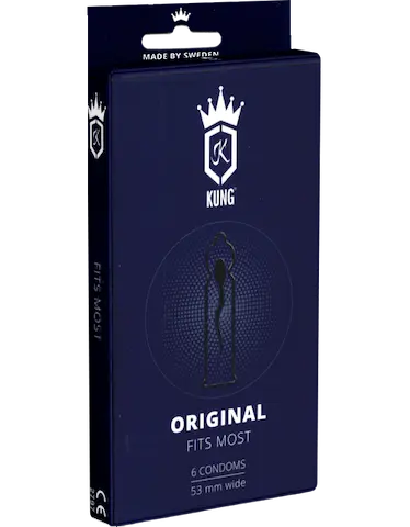 Kung Single: Original, 6 anatomical condoms