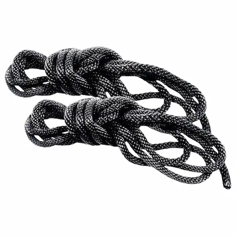 S&M – hedvábná sada bondage lan (černá, 2× 1,83