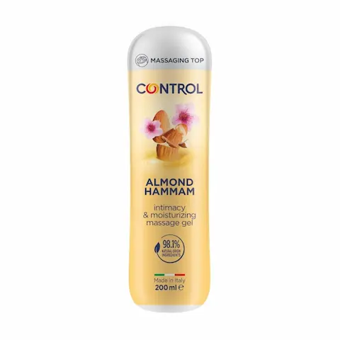 Control 2in1 Intimacy & Moisturizing Massage Gel Almond Hammam 200ml