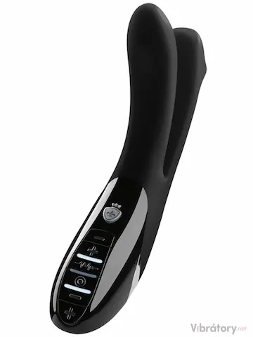 Dvojitý vibrátor s elektrostimulací MYSTIM Tingling Aparte Black Edition